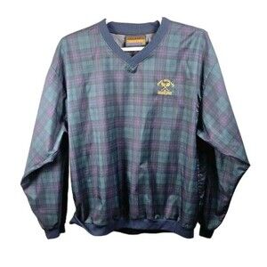Forrester's Men's XL 'Jerry Quinlan's Celtic Golf ' Plaid Pull Over Windbreaker